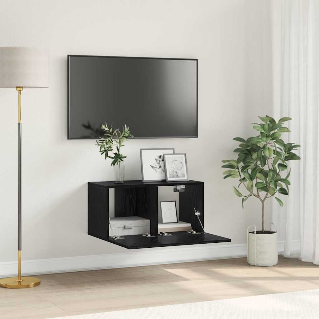 TV-Schrankset 60 x 30 x 30 cm Schwarz Holzwerkstoff