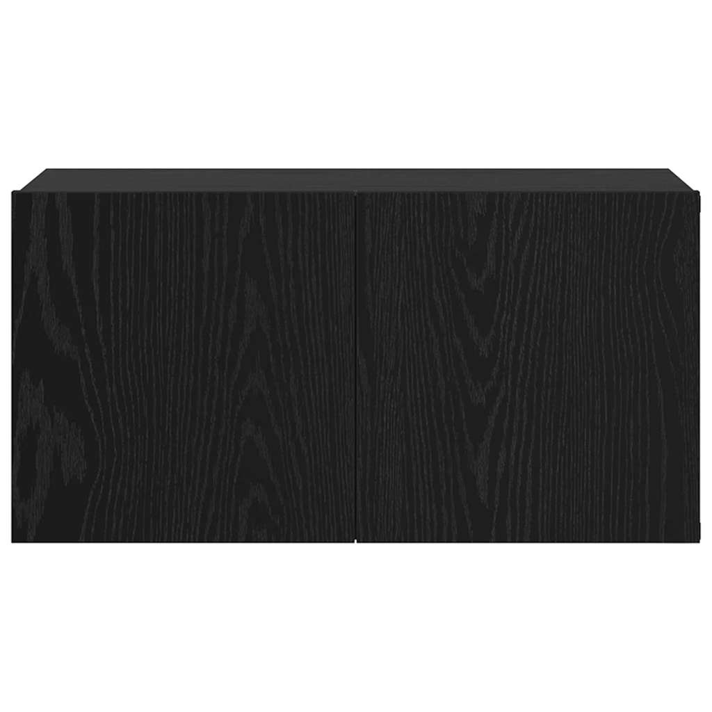 TV-Schrankset 60 x 30 x 30 cm Schwarz Holzwerkstoff