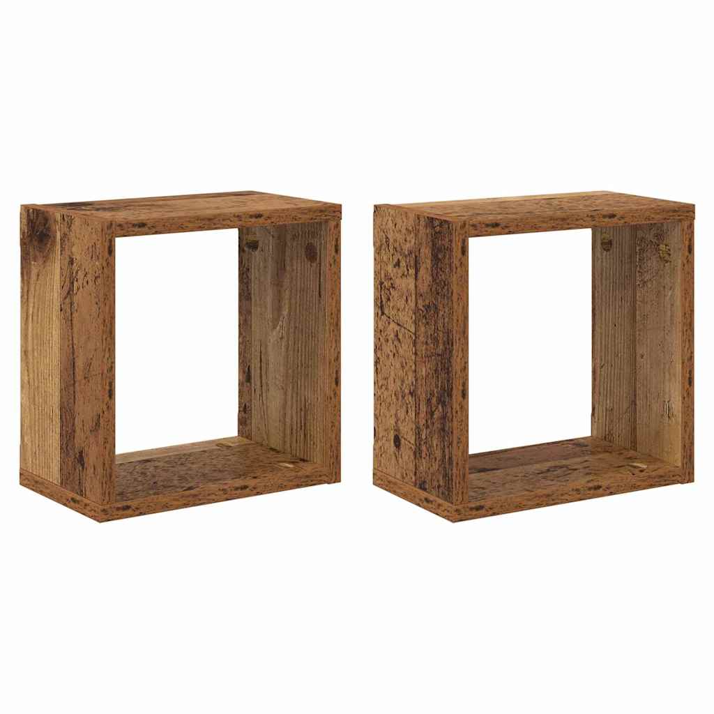 Wandregale Wandhalterung 2 Stk. Altholz Holzwerkstoff