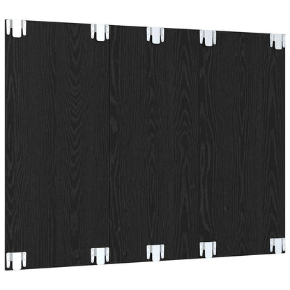 TV-Schrankset 120 x 23,5 x 90 cm Schwarz Eichen-Optik
