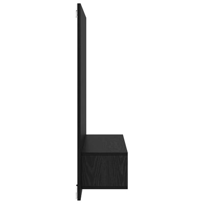 TV-Schrankset 120 x 23,5 x 90 cm Schwarz Eichen-Optik