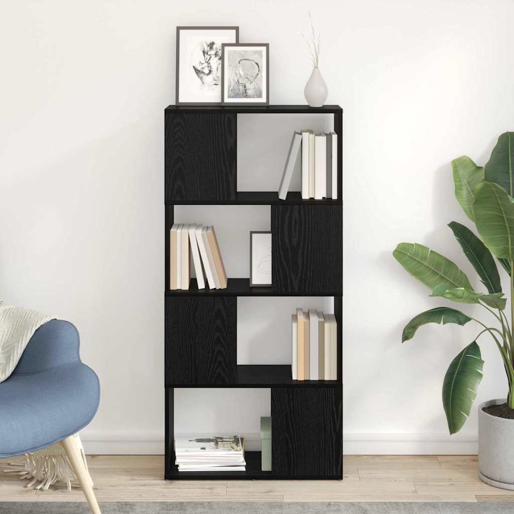 TV-Schrankset 60 x 24 x 125,5 cm Schwarz Holzwerkstoff