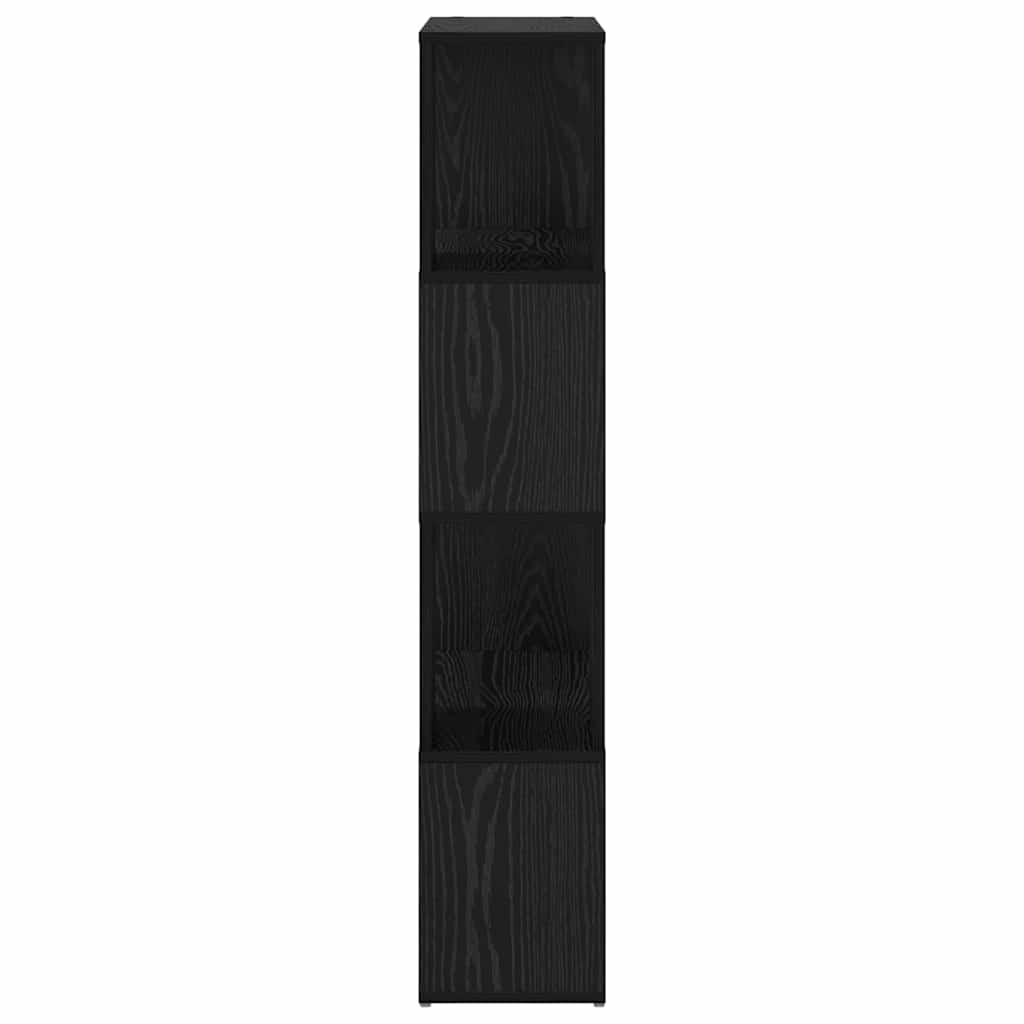 TV-Schrankset 60 x 24 x 125,5 cm Schwarz Holzwerkstoff