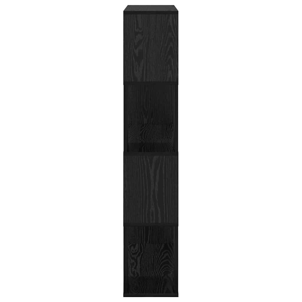 TV-Schrankset 80 x 24 x 125 cm Schwarz Holzwerkstoff