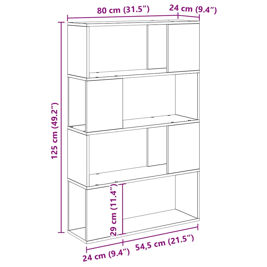 TV-Schrankset 80 x 24 x 125 cm Schwarz Holzwerkstoff