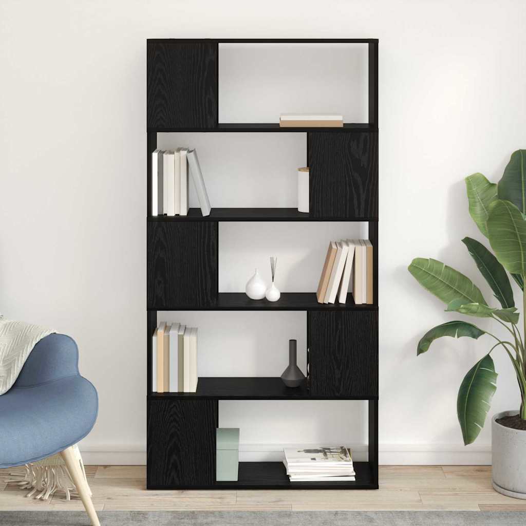 TV-Schrankset 80 x 24 x 156 cm Schwarz Holzwerkstoff