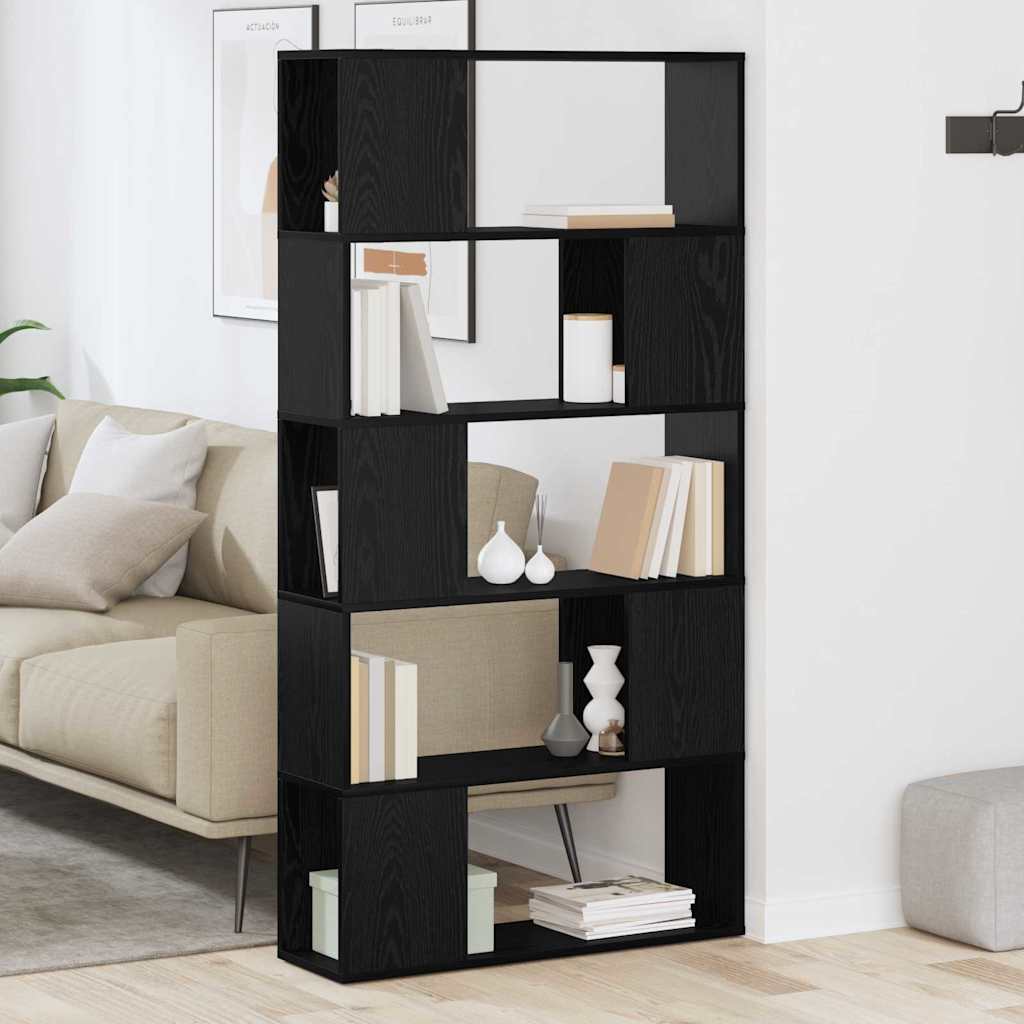 TV-Schrankset 80 x 24 x 156 cm Schwarz Holzwerkstoff