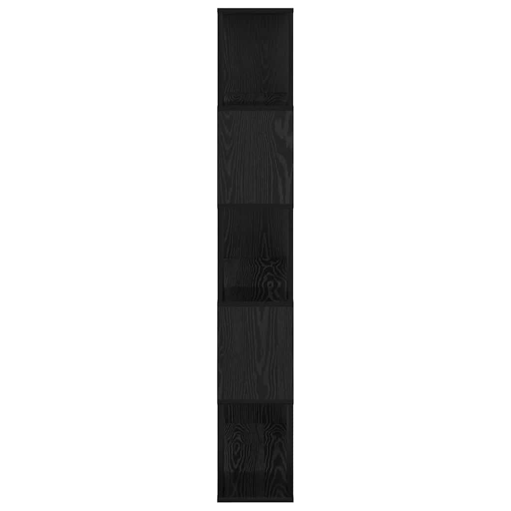 TV-Schrankset 80 x 24 x 156 cm Schwarz Holzwerkstoff