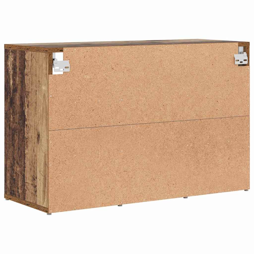 Schuhschrank mit Regal Altholz 77,5 x 30 x 51 cm Holzwerkstoff