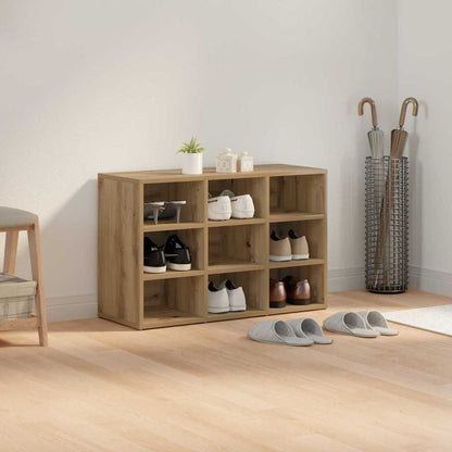 Schuhschrank 77,5 x 30 x 51 cm Holzwerkstoff Artisan-Eiche