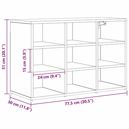 Schuhschrank 77,5 x 30 x 51 cm Holzwerkstoff