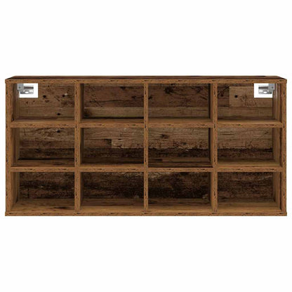 Schuhschrank 103 x 30 x 51 cm Holzwerkstoff Altholz