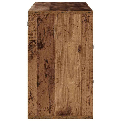 Schuhschrank 103 x 30 x 51 cm Holzwerkstoff Altholz