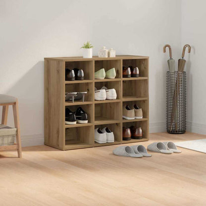 Schuhschrank 77,5 x 30 x 67 cm Holzwerkstoff Artisan-Eiche