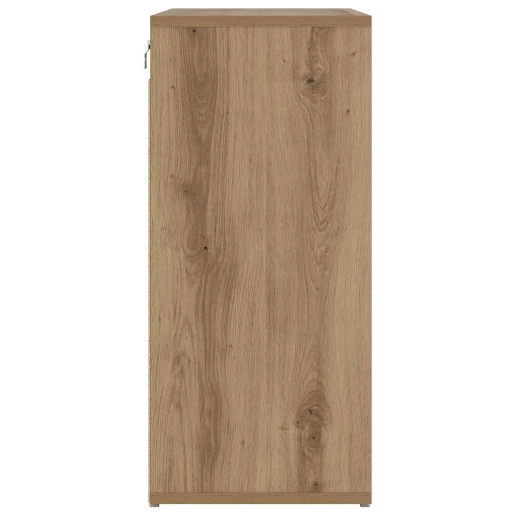 Schuhschrank Artisan-Eiche 77,5 x 30 x 67 cm Holzwerkstoff