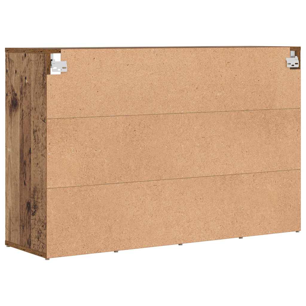 Schuhschrank mit Regal Altholz 103 x 30 x 67 cm Holzwerkstoff