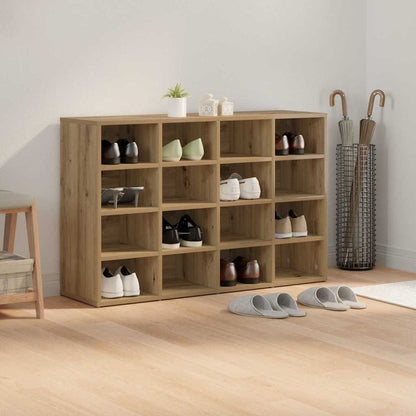 Schuhschrank 103 x 30 x 67 cm Holzwerkstoff Artisan-Eiche