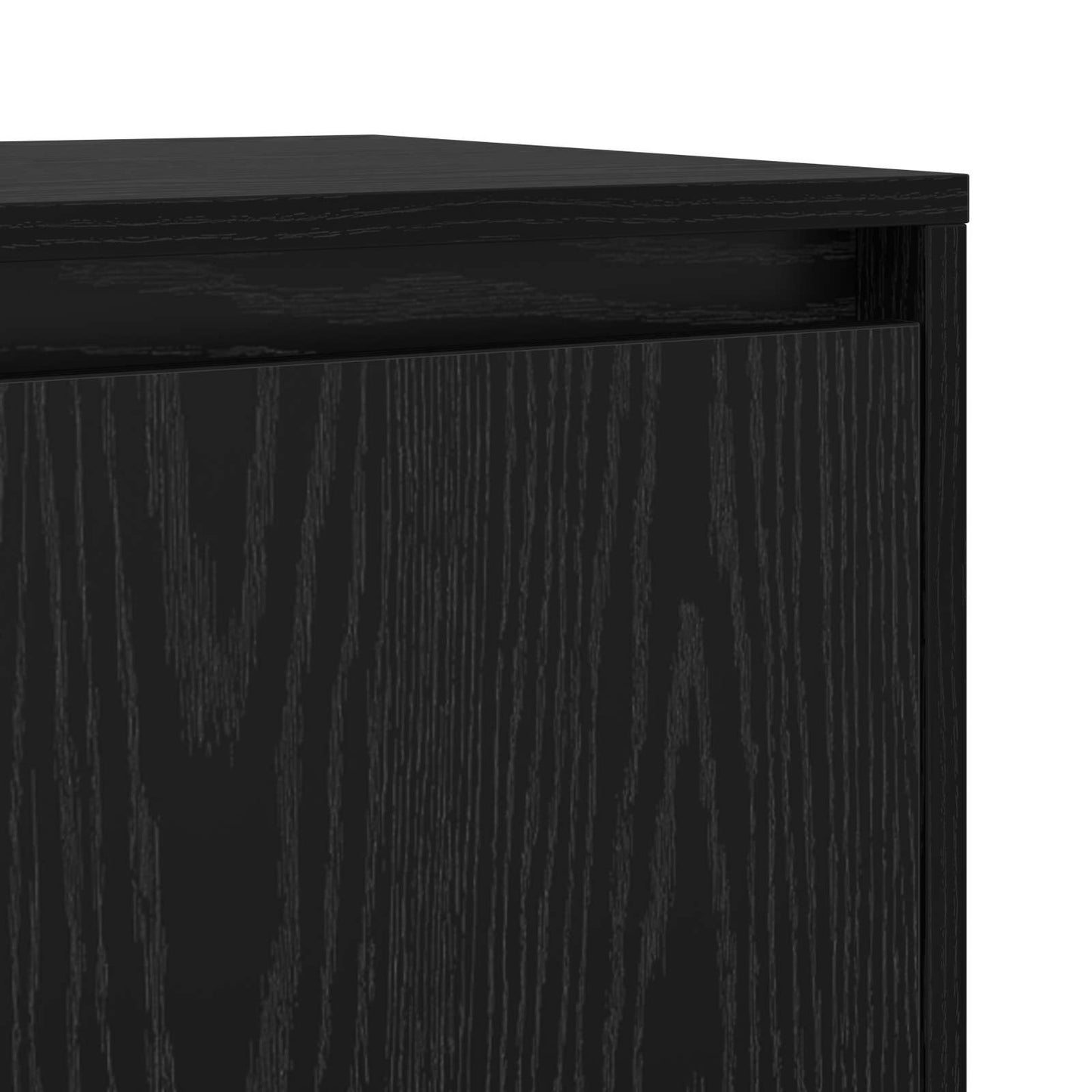 Sideboard Schwarz Eichen-Optik 70 x 41 x 75 cm Holzwerkstoff