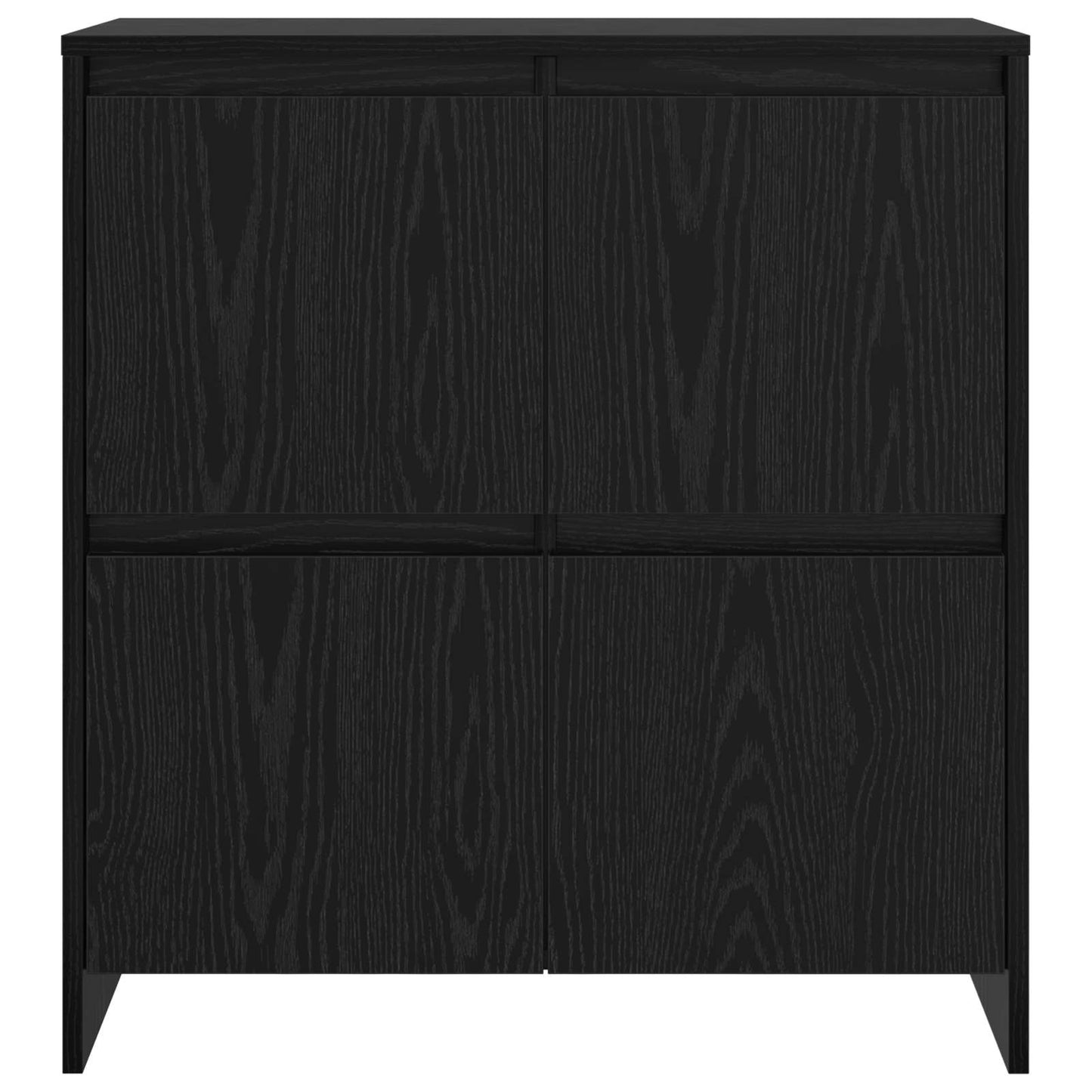 Sideboard Schwarz Eichen-Optik 70 x 41 x 75 cm Holzwerkstoff