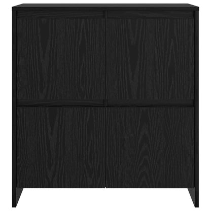 Sideboard Schwarz Eichen-Optik 70 x 41 x 75 cm Holzwerkstoff