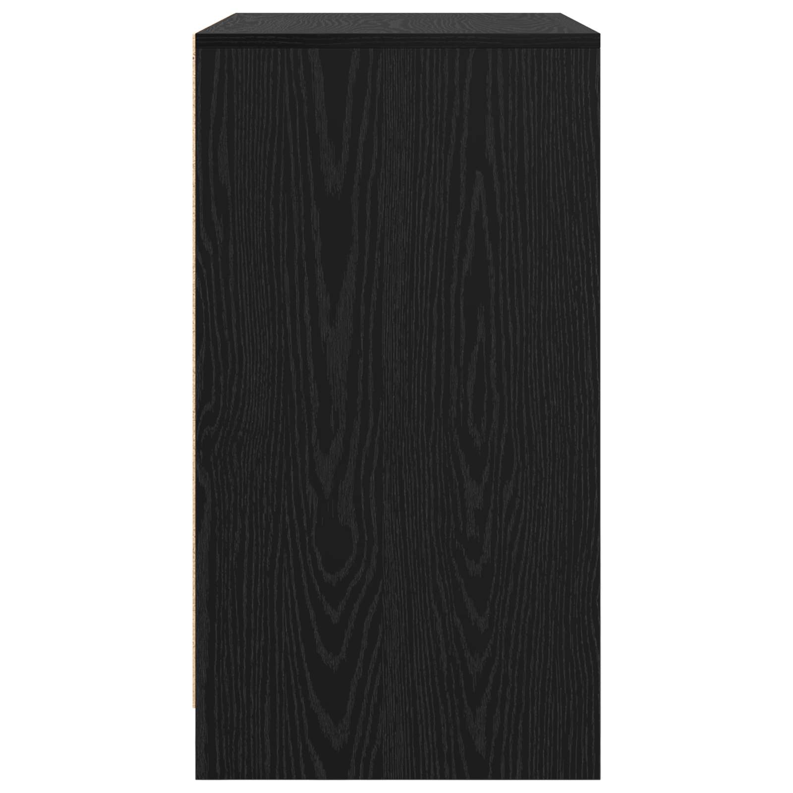 Sideboard Schwarz Eichen-Optik 70 x 41 x 75 cm Holzwerkstoff