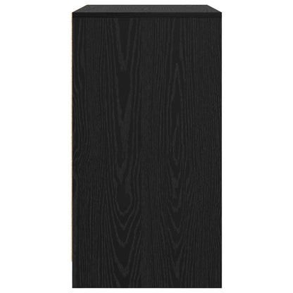Sideboard Schwarz Eichen-Optik 70 x 41 x 75 cm Holzwerkstoff
