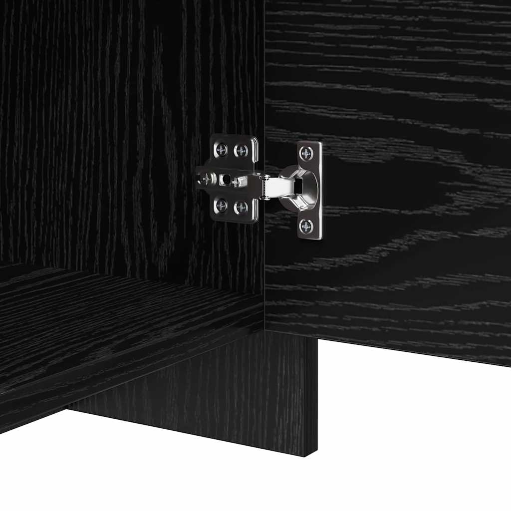 TV-Ständer Schwarz Eichen-Optik 90 x 35 x 40 cm Holzwerkstoff