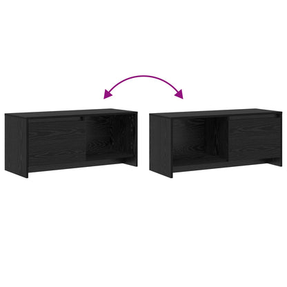 TV-Schrankset 90 x 35 x 40 cm Schwarz Eichen-Optik