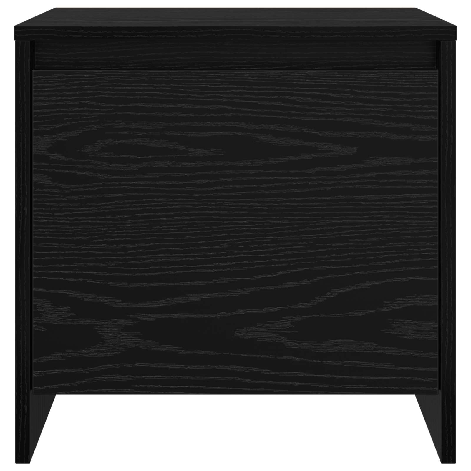 Nachttisch Schwarz Eichen-Optik 45 x 34 x 44,5 cm Holzwerkstoff