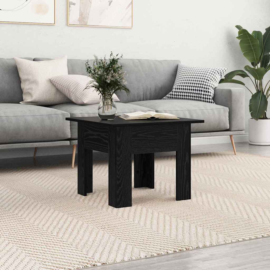 Couchtisch Schwarz Eichen-Optik 55 x 55 x 42 cm Holzwerkstoff