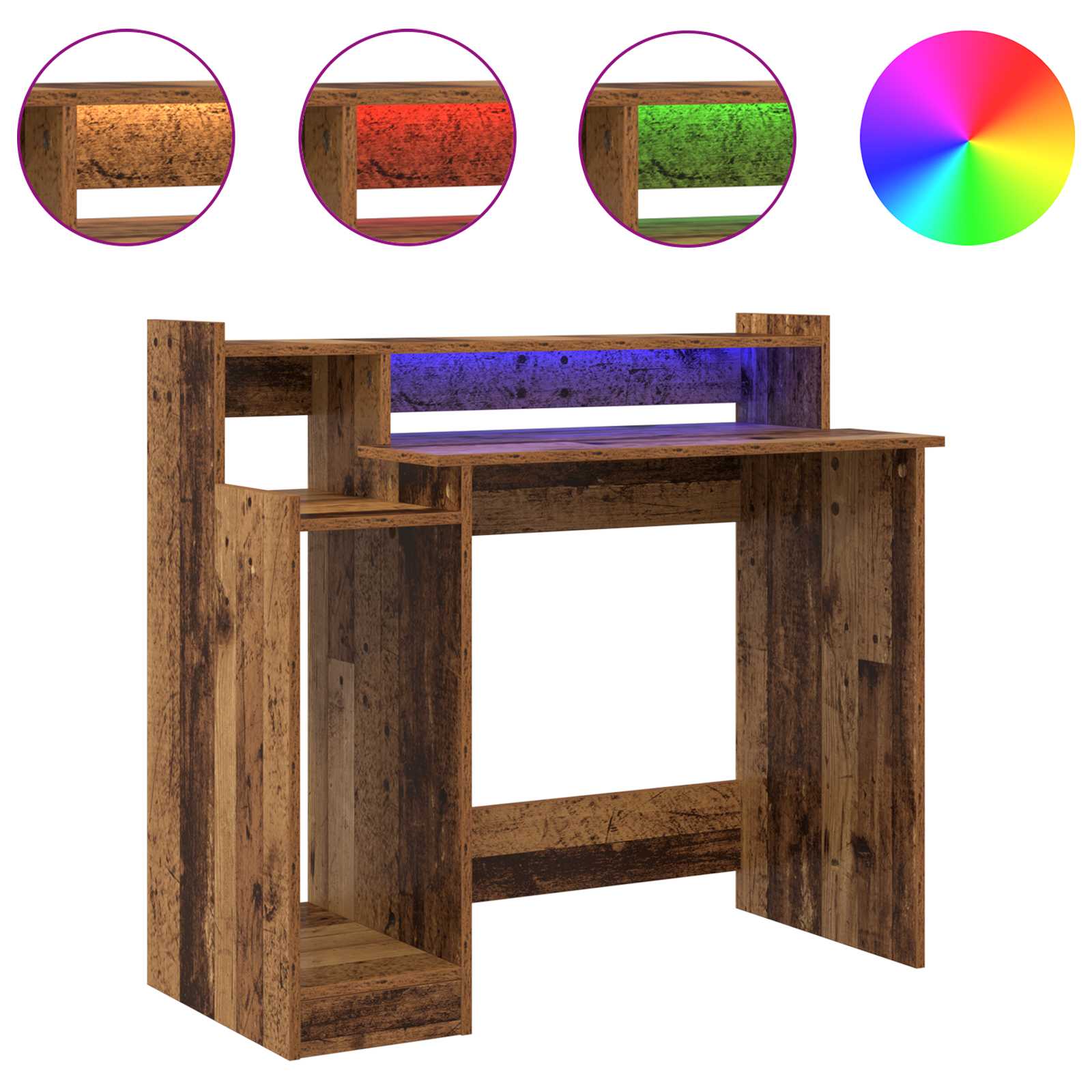 Schreibtisch Altholz 97 x 45 x 90 cm Holzwerkstoff