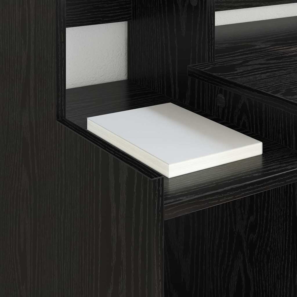 Schreibtisch Schwarz Eichen-Optik 97 x 45 x 90 cm Holzwerkstoff