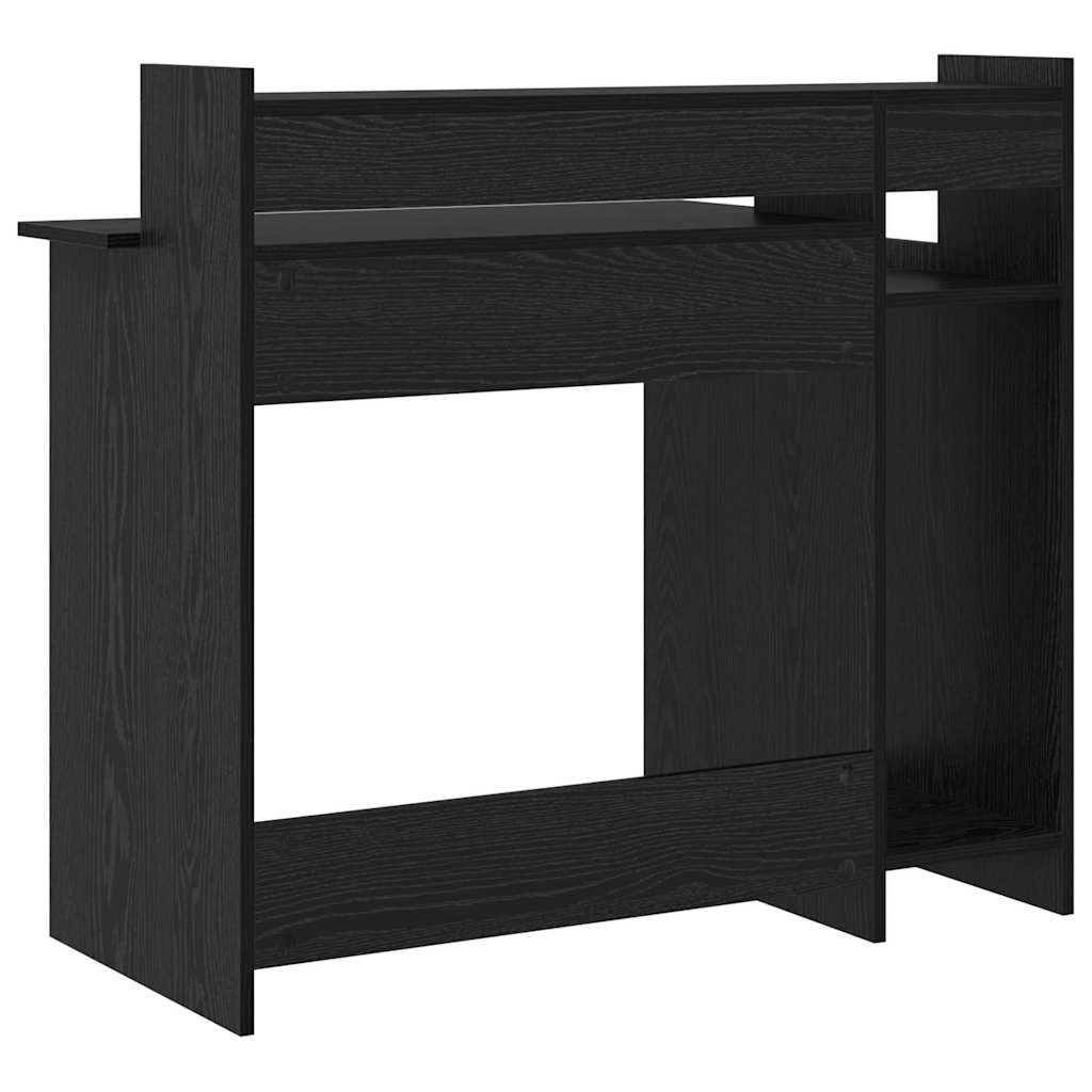 Schreibtisch Schwarz Eichen-Optik 97 x 45 x 90 cm Holzwerkstoff