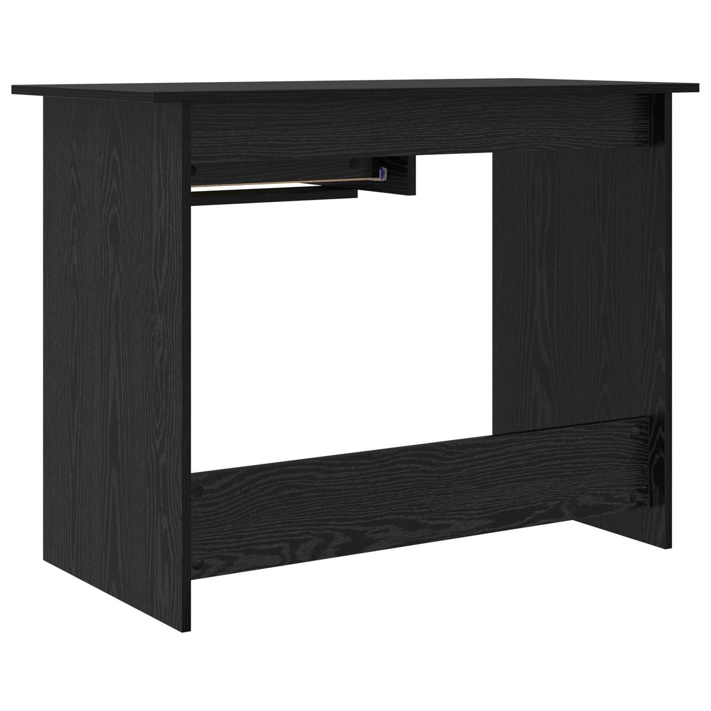 Schreibtisch Schwarz Eichen-Optik 100 x 50 x 76 cm