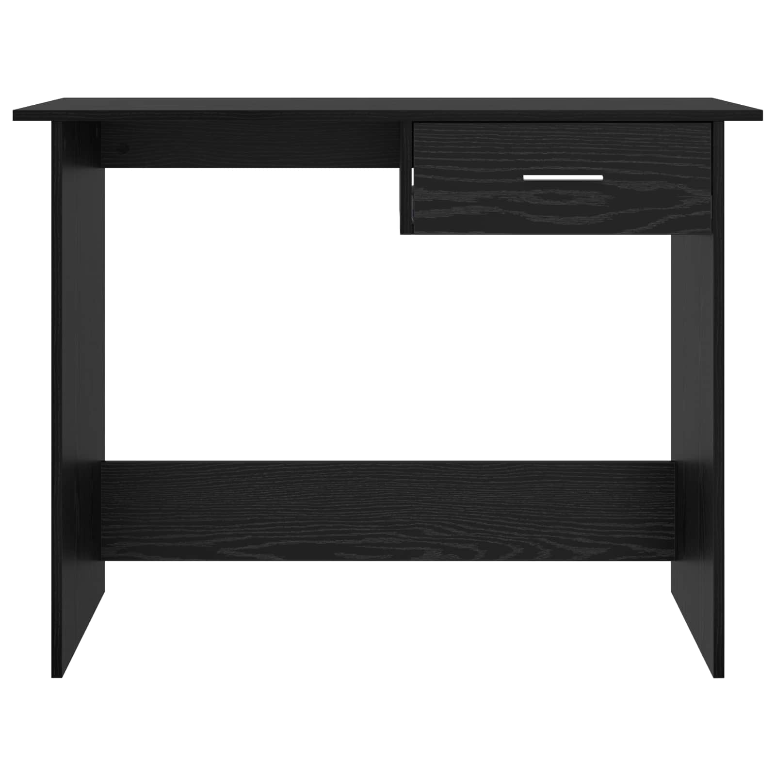 Schreibtisch Schwarz Eichen-Optik 100 x 50 x 76 cm