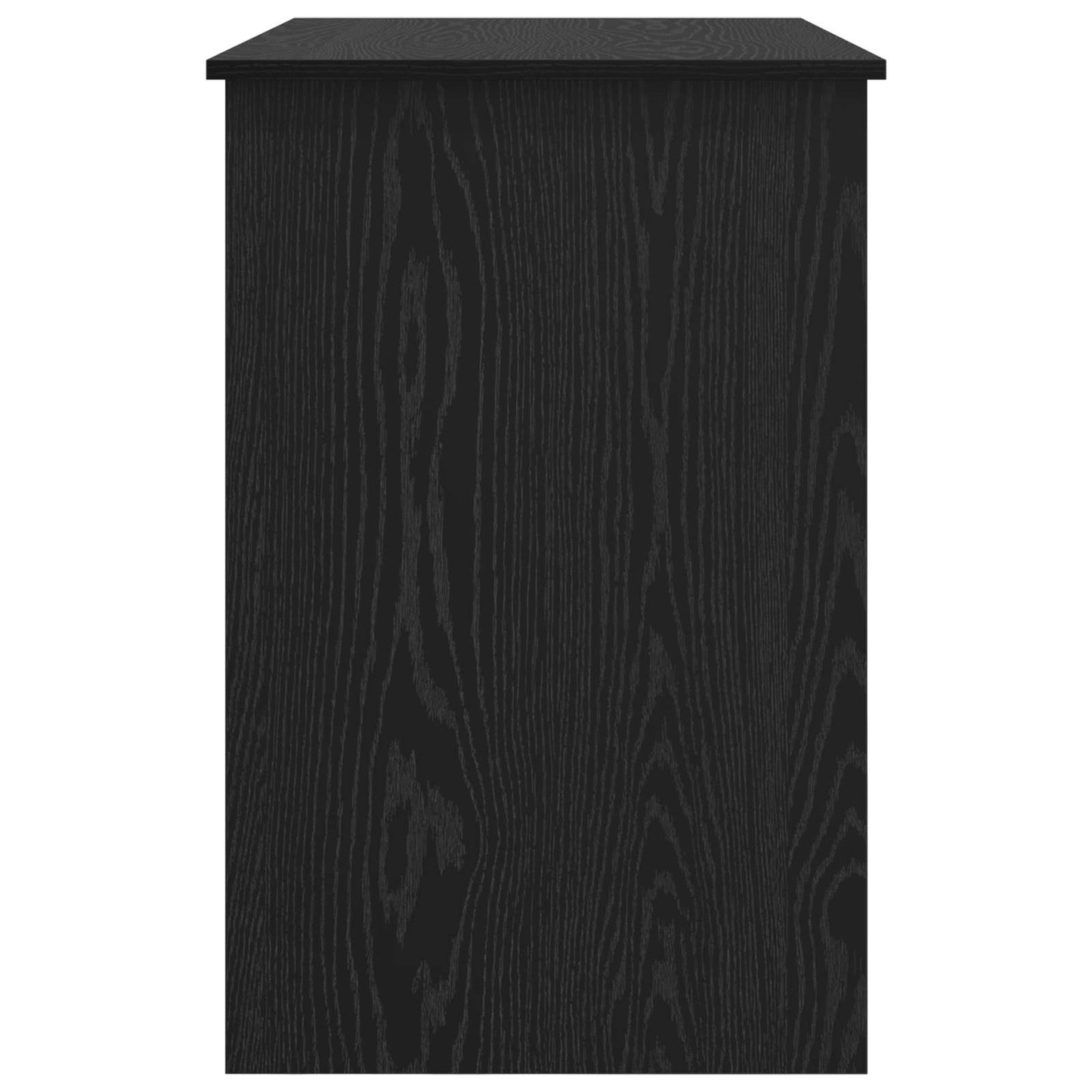 Schreibtisch Schwarz Eichen-Optik 100 x 50 x 76 cm