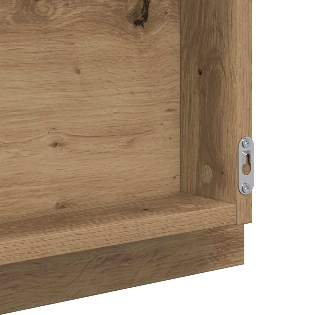LED-Badezimmerspiegel Artisan-Eiche 40 x 37 x 8.5 cm