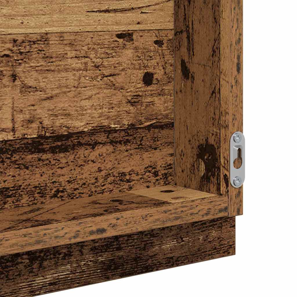 Spiegel Altholz 90 x 8,5 x 37 cm Holzwerkstoff