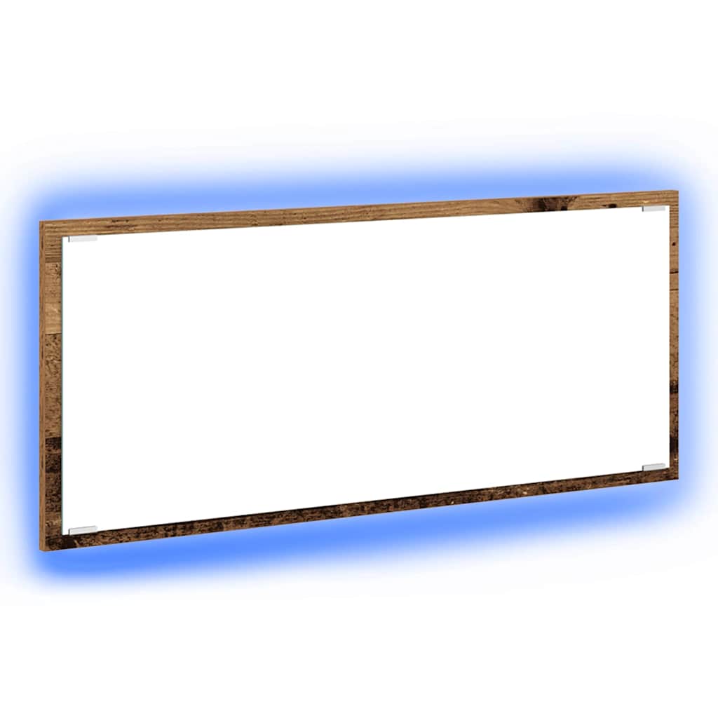 Spiegel Altholz 90 x 8,5 x 37 cm Holzwerkstoff