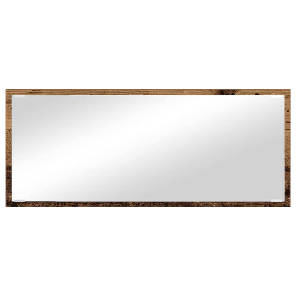 Spiegel Altholz 90 x 8,5 x 37 cm Holzwerkstoff