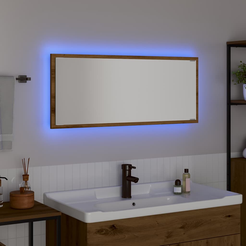 Spiegel Artisan-Eiche 90 x 8,5 x 37 cm Holzwerkstoff
