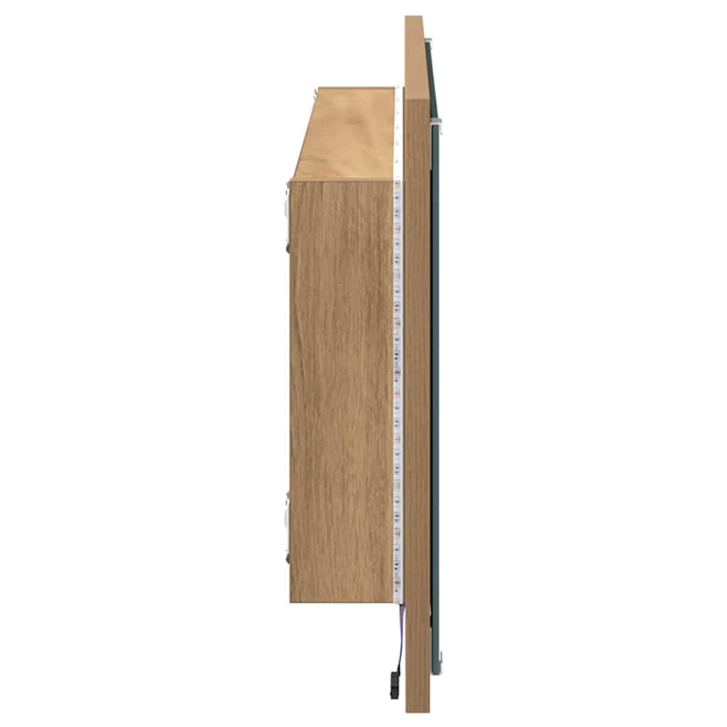 Spiegel Artisan-Eiche 90 x 8,5 x 37 cm Holzwerkstoff