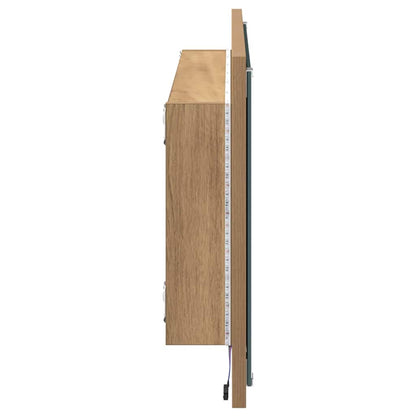 Spiegel Artisan-Eiche 90 x 8,5 x 37 cm Holzwerkstoff