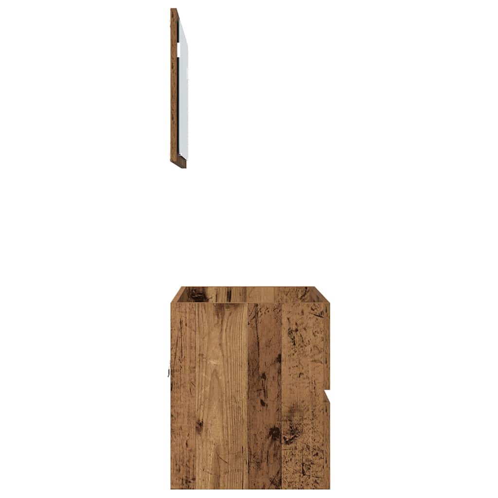 Badezimmermöbel-Set 2 stk. Altholz 57 x 37 x 45 cm