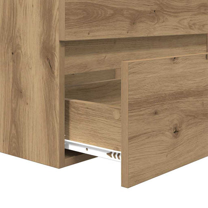 Badezimmermöbel-Set 2 Stk. Artisan-Eiche 57 x 37 x 45 cm