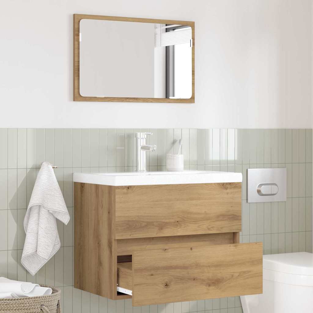 Badezimmermöbel-Set 2 Stk. Artisan-Eiche 57 x 37 x 45 cm
