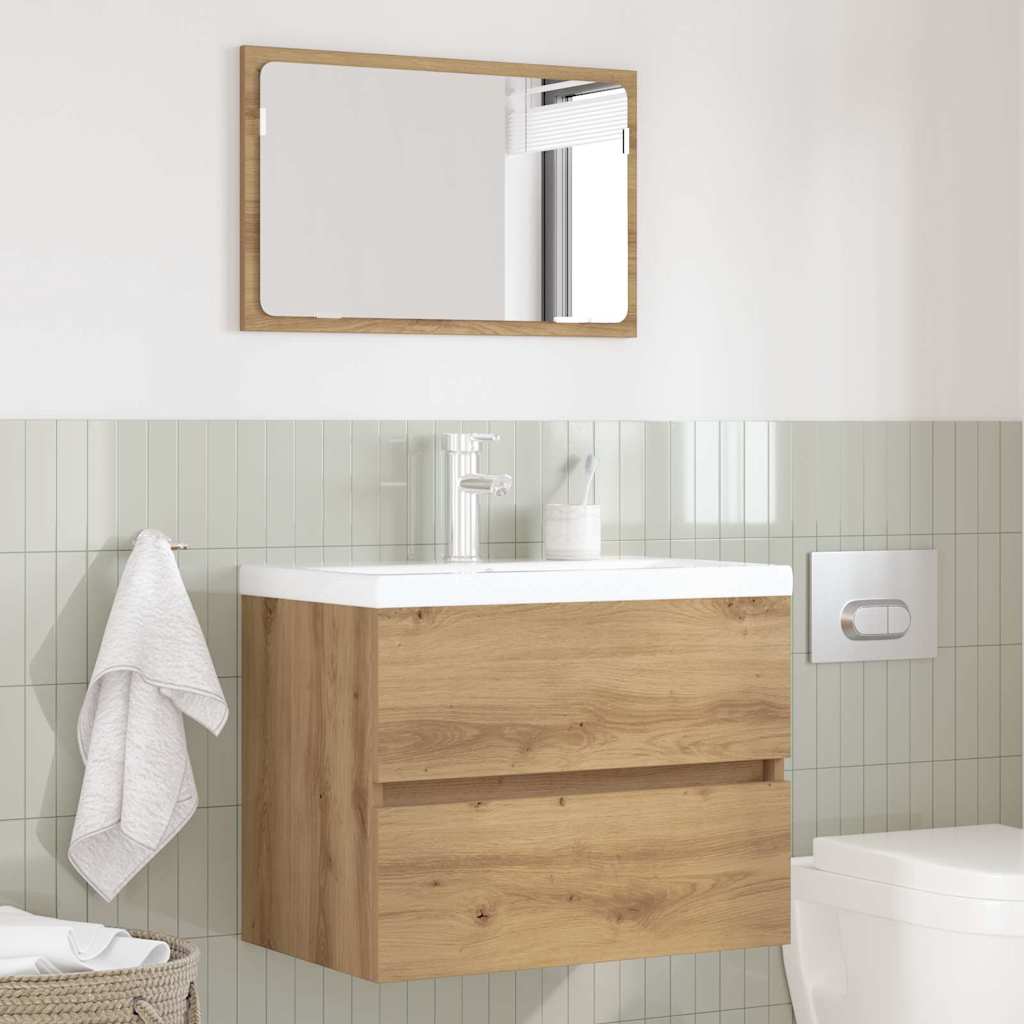 Badezimmermöbel-Set 2 Stk. Artisan-Eiche 57 x 37 x 45 cm