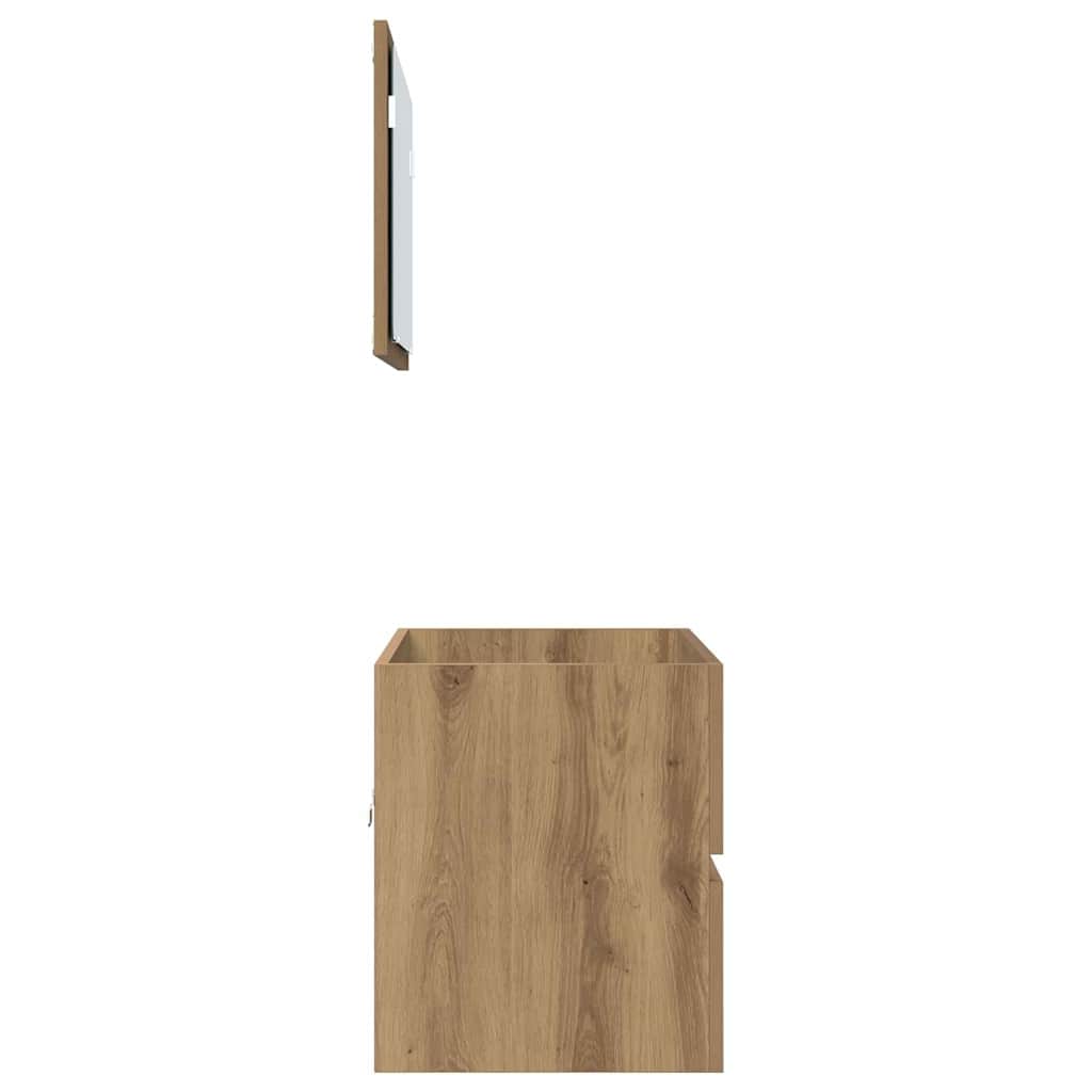 Badezimmermöbel-Set 2 Stk. Artisan-Eiche 57 x 37 x 45 cm