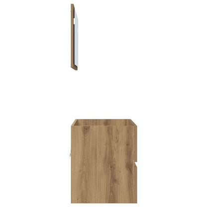 Badezimmermöbel-Set 2 Stk. Artisan-Eiche 57 x 37 x 45 cm