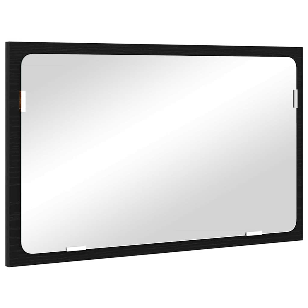 Badezimmermöbel-Set 2 stk. Schwarz Eichen-Optik 57 x 37 x 45 cm